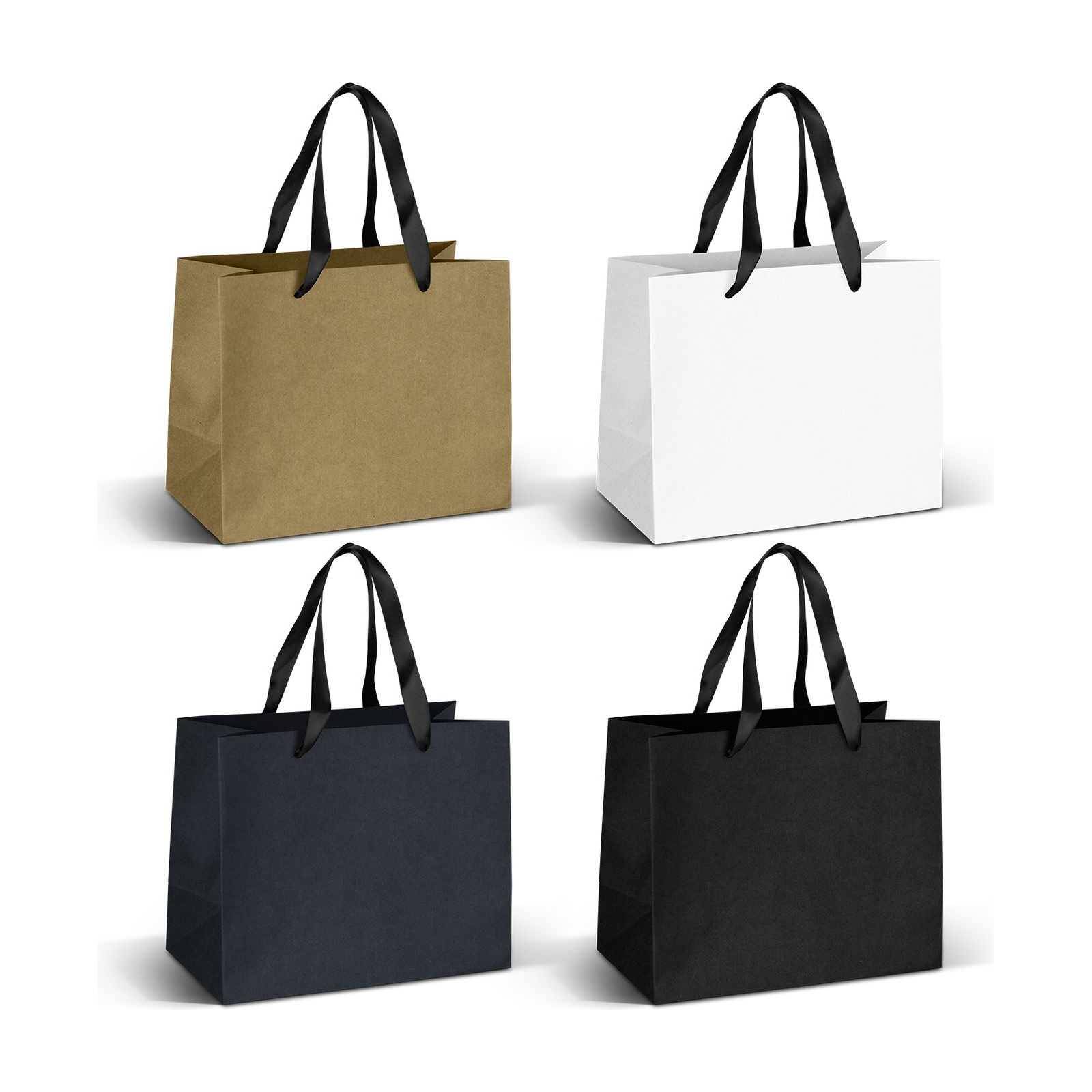 Medium Ribbon Handle Paper Bag