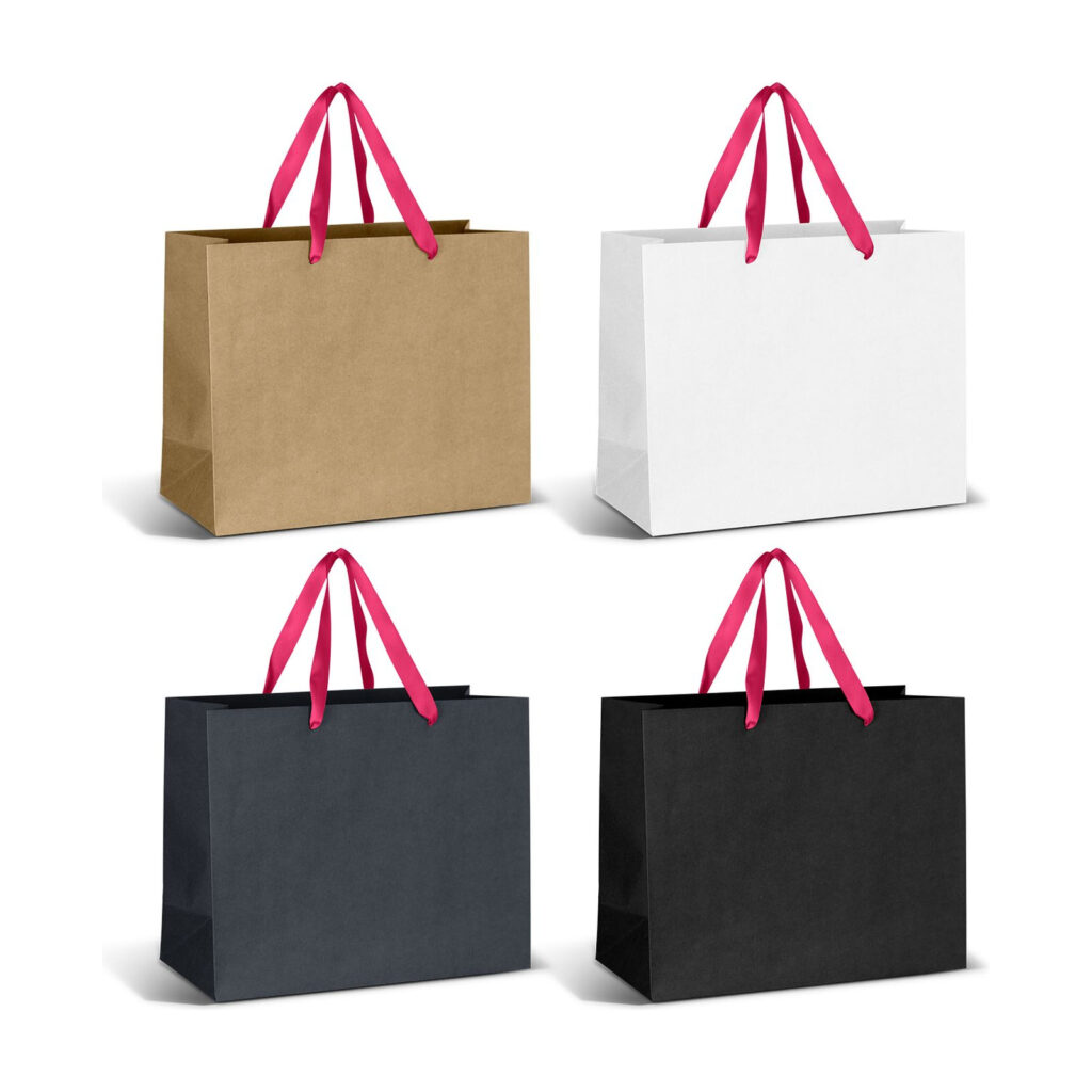 Large Ribbon Handle Paper Bag