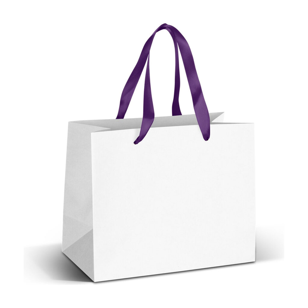 Medium Ribbon Handle Paper Bag - Full Colour
