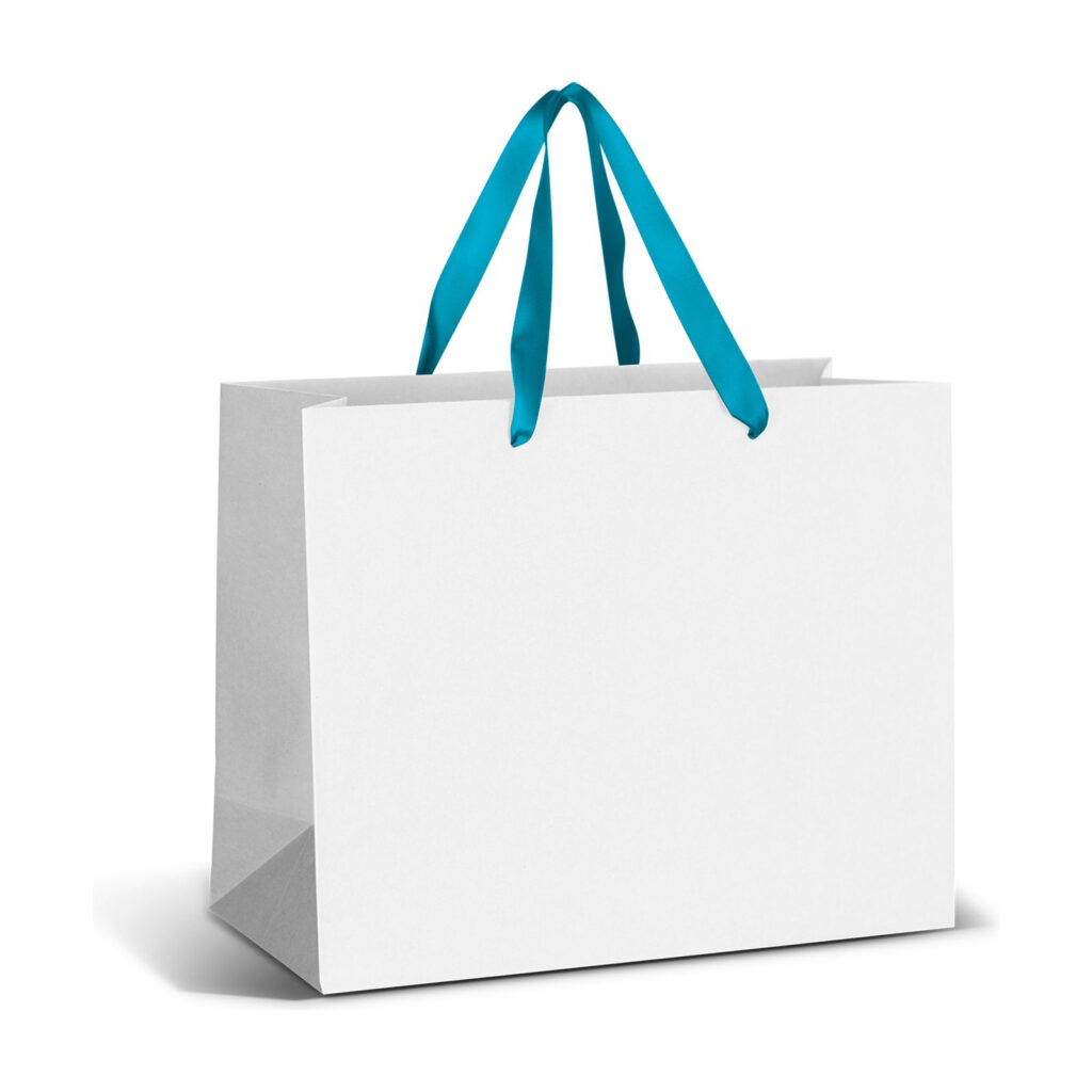 Large Ribbon Handle Paper Bag - Full Colour