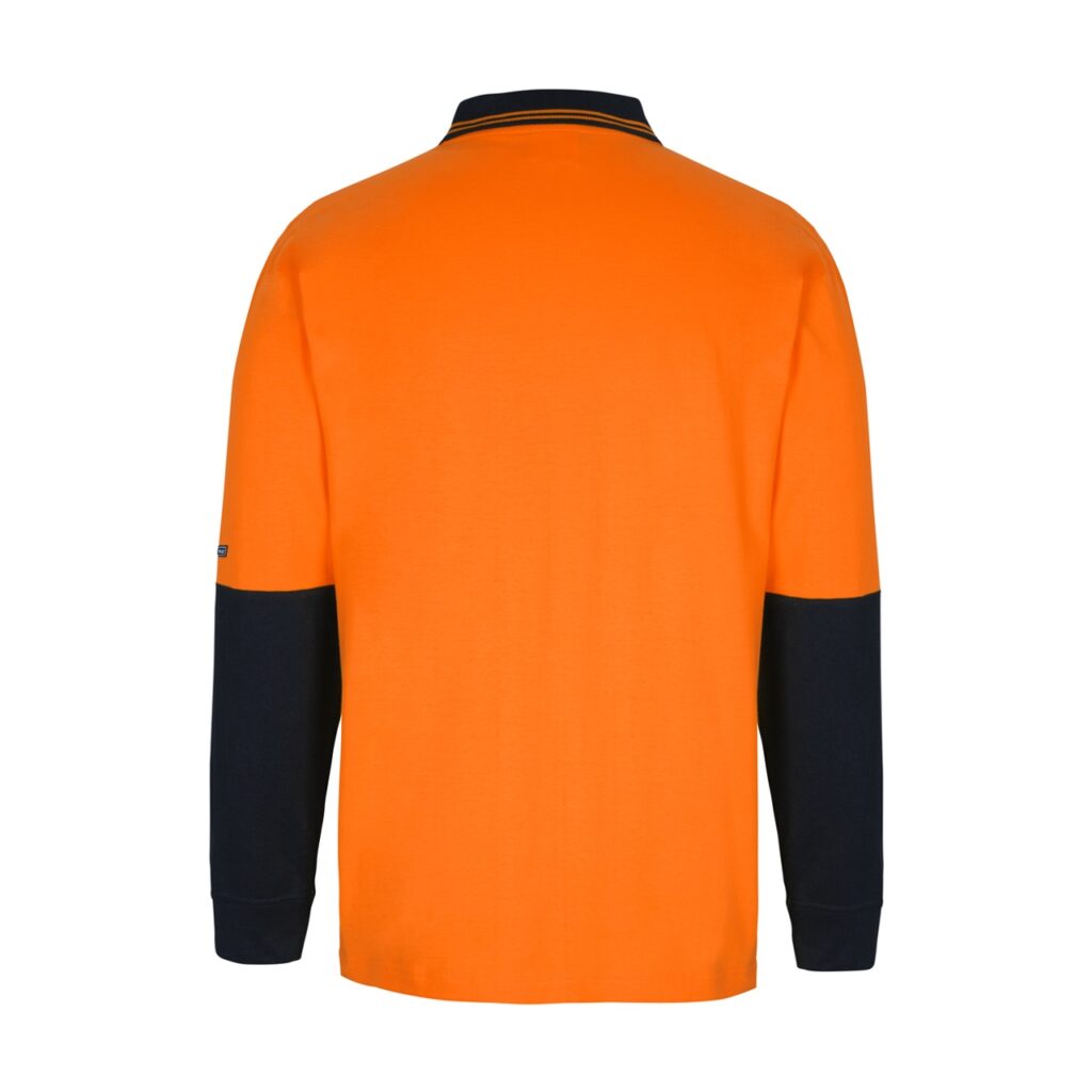 Hi Vis L/S Cotton Polo