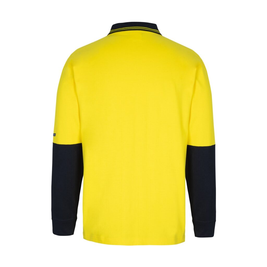 Hi Vis L/S Cotton Polo