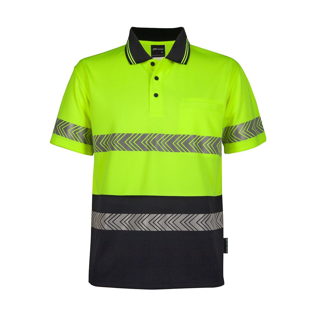 Hi Vis S/S Segmented Tape Polo