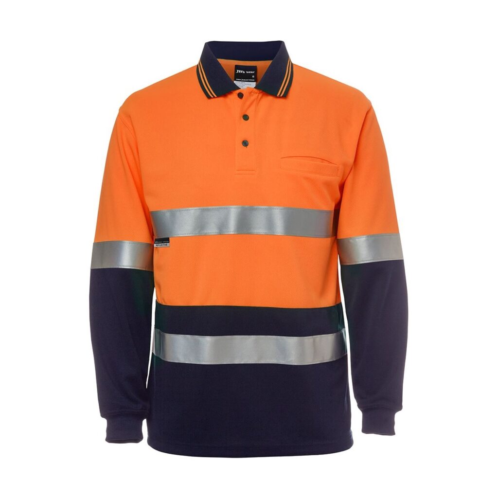Hi Vis L/S (D+N) Traditional Polo