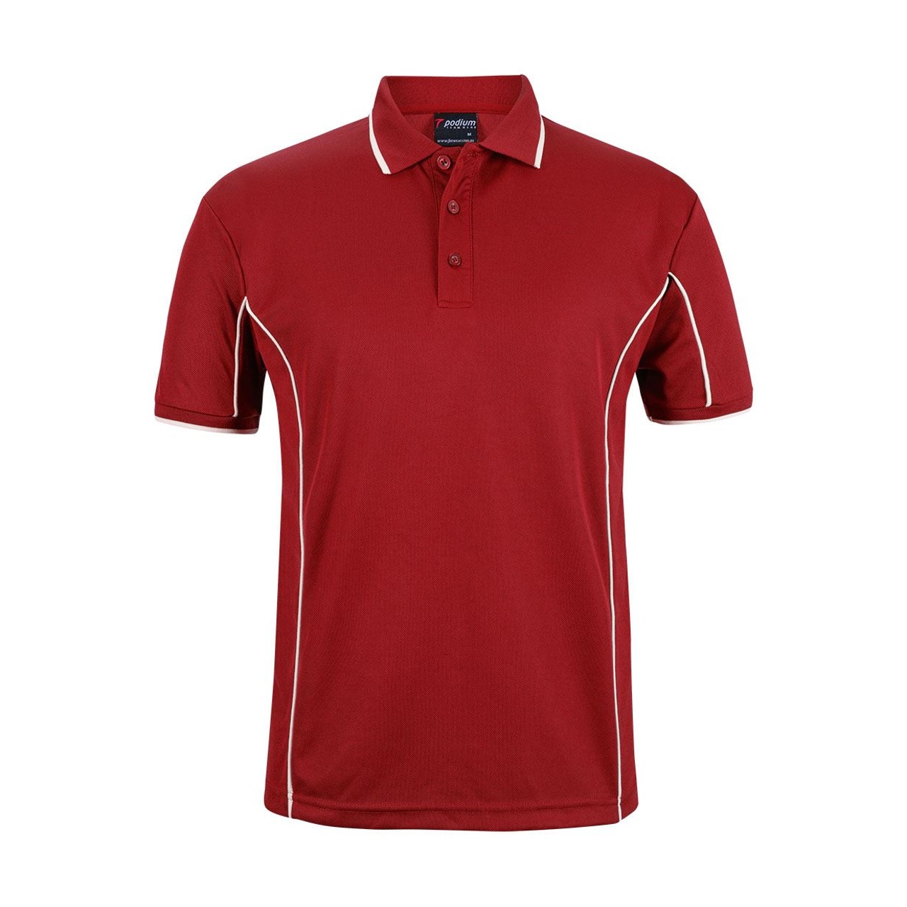 Podium S/S Piping Polo