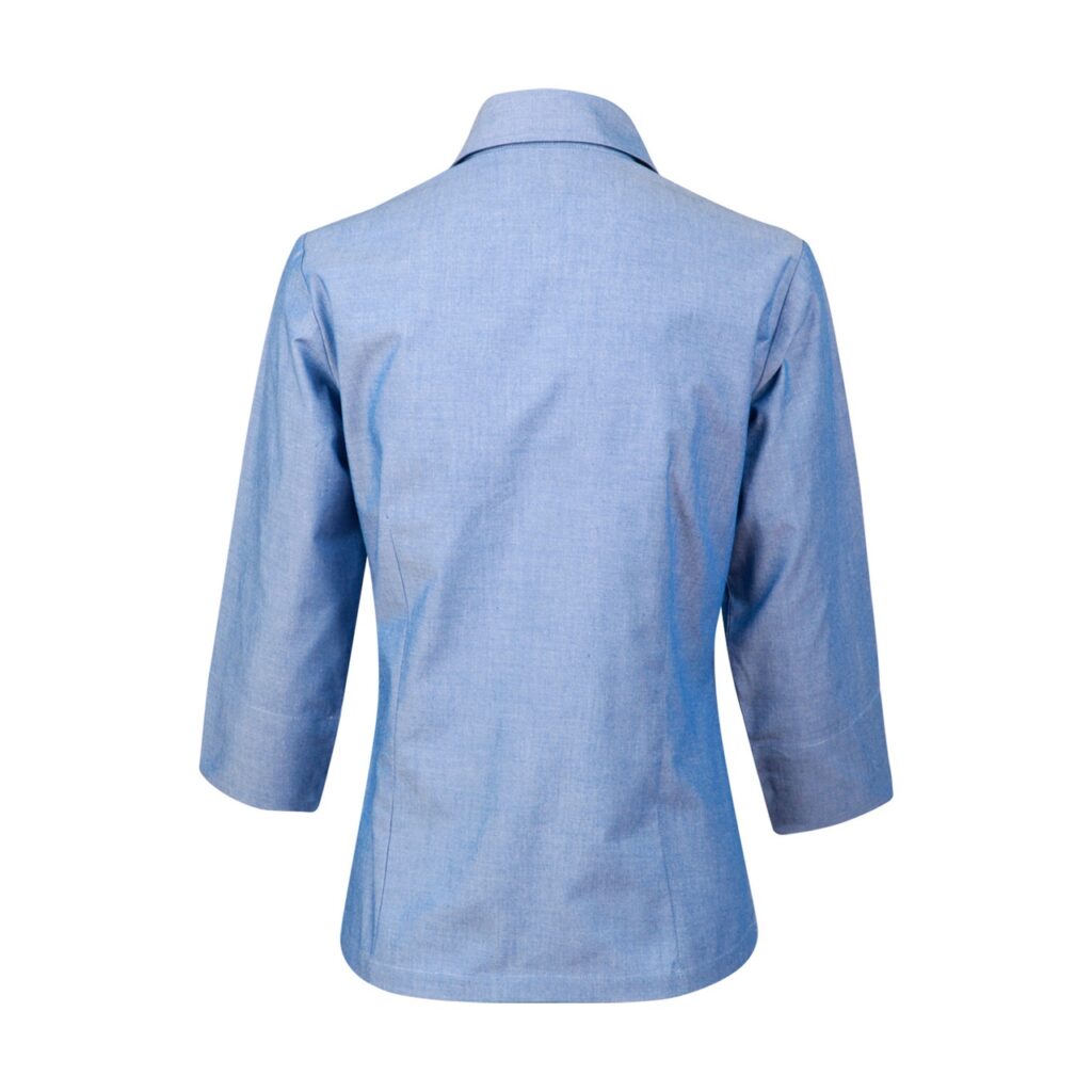 Ladies' Chambray 3/4 Sleeve