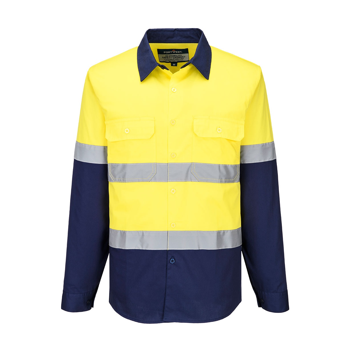 Industrial Hi-Vis Lightweight Contrast Shirt L/S