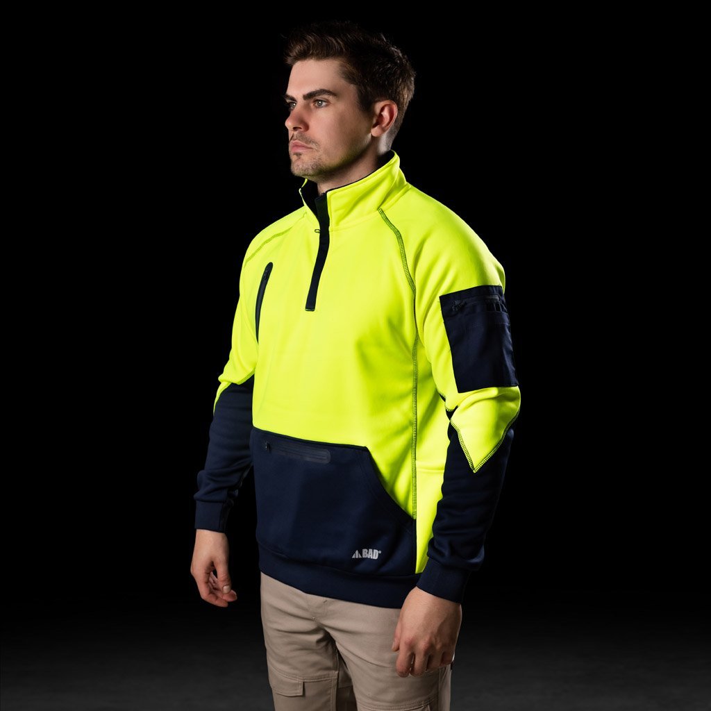 BAD ¼ Zip Hi-Vis Jumper