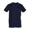 MENS V-NECK CONTRAST TRIM SCRUB TOP thumbnail 2