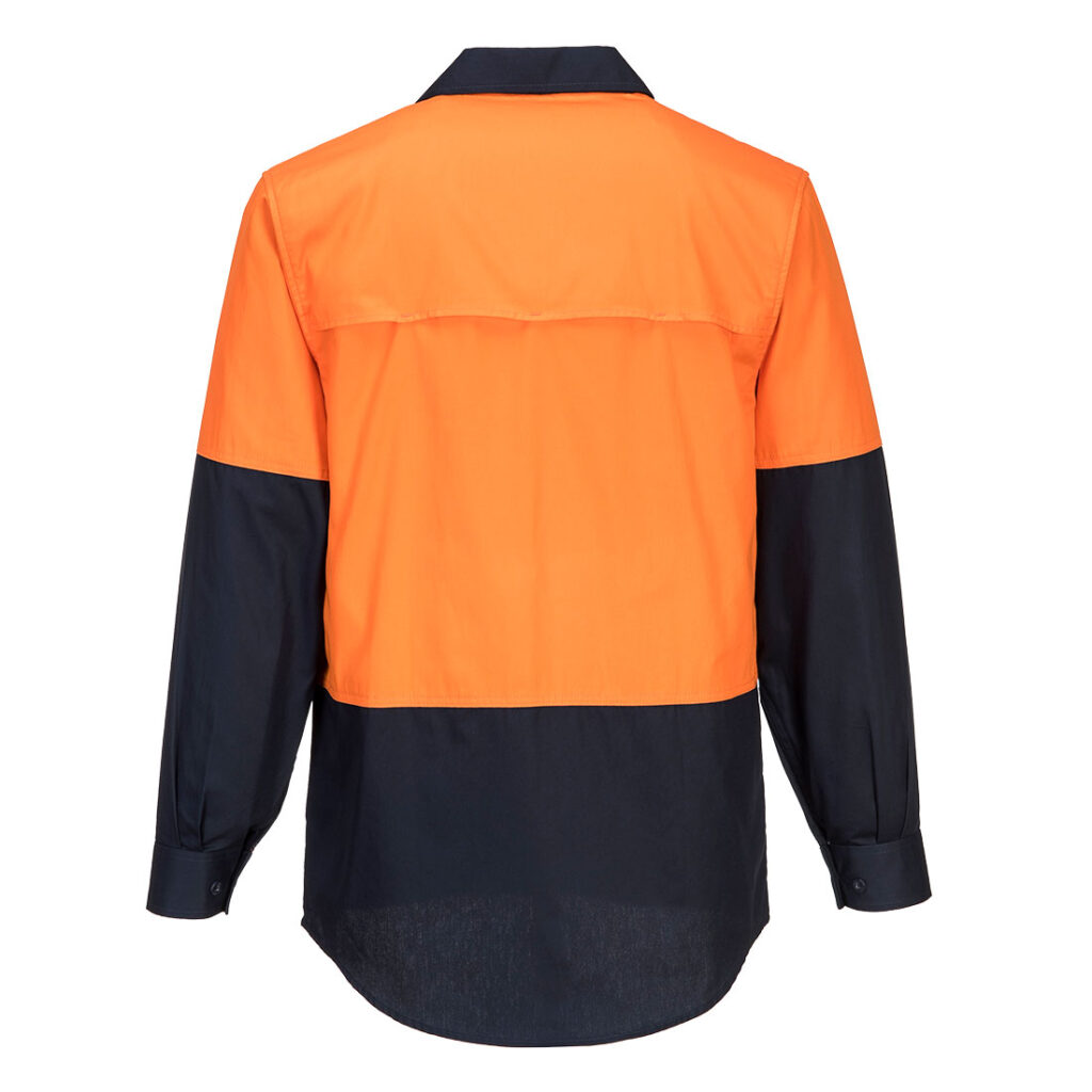 Canberra Hi-Vis Lightweight Contrast Class D Shirt L/S