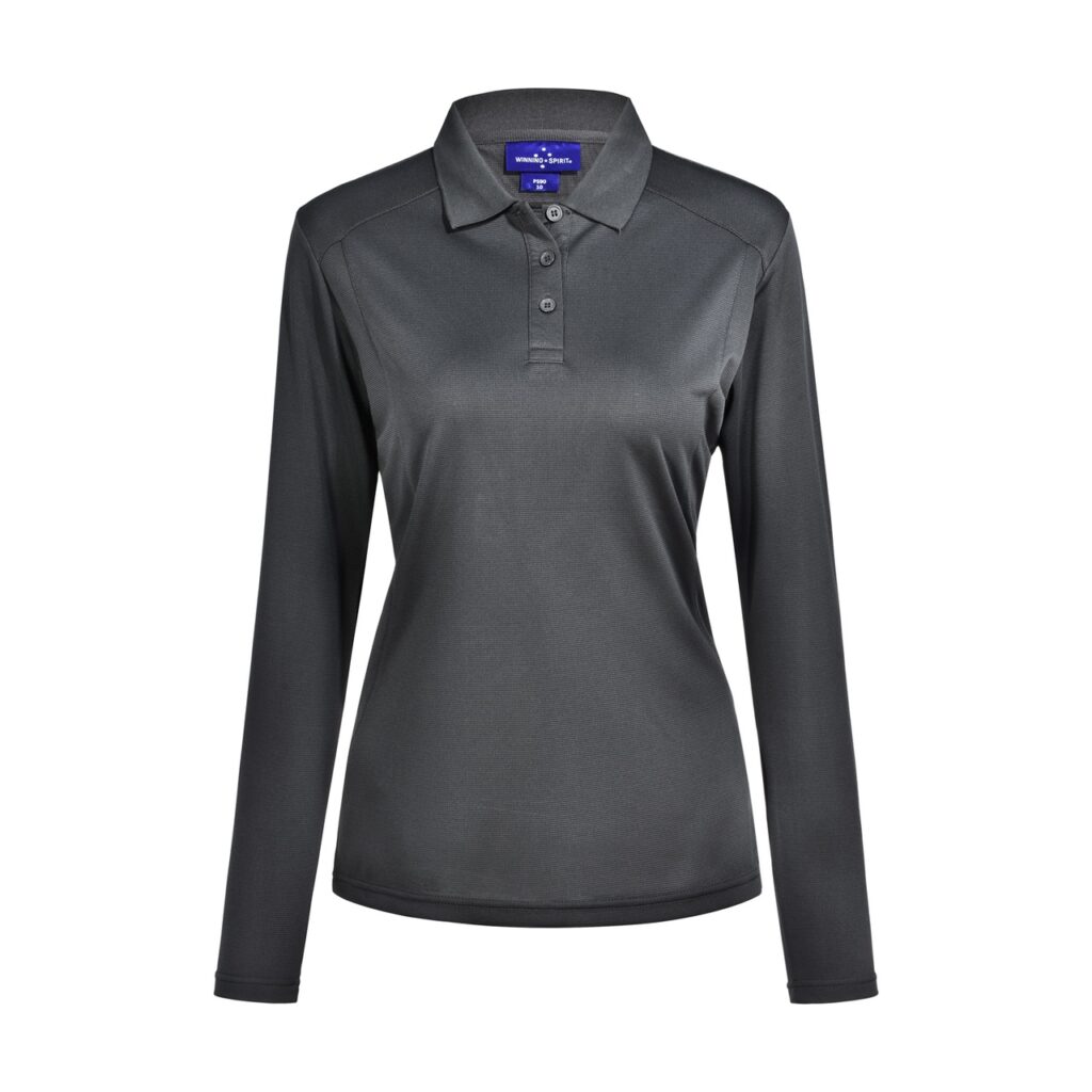 LUCKY BAMBOO LONG SLEEVE POLO Ladies