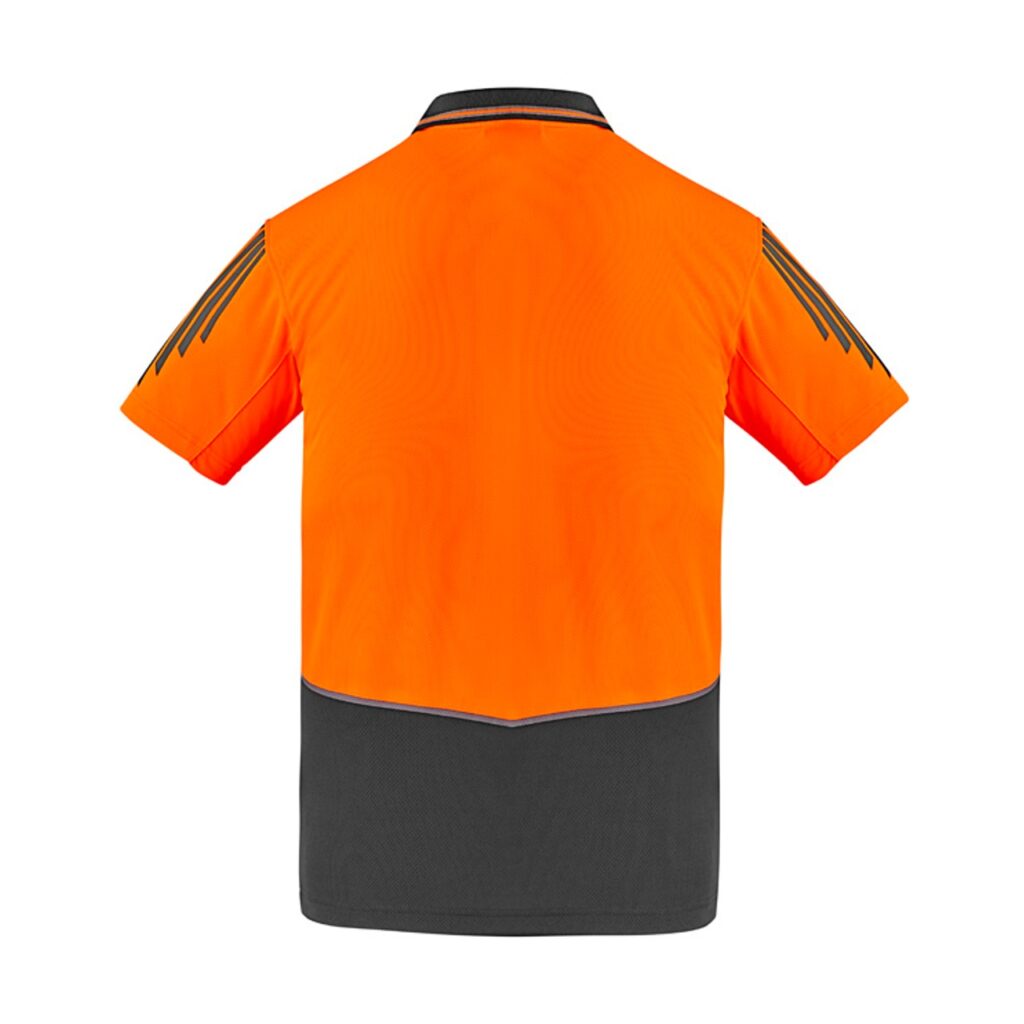 Mens Hi Vis Flux Short Sleeve Polo