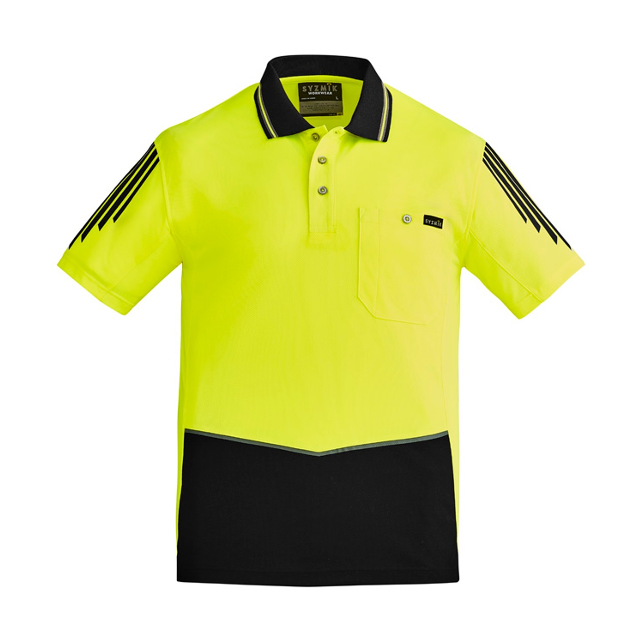 Mens Hi Vis Flux Short Sleeve Polo