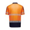 Mens Hi Vis Flux Segmented Tape Short Sleeve Polo thumbnail 2