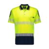 Mens Hi Vis Flux Segmented Tape Short Sleeve Polo thumbnail 4