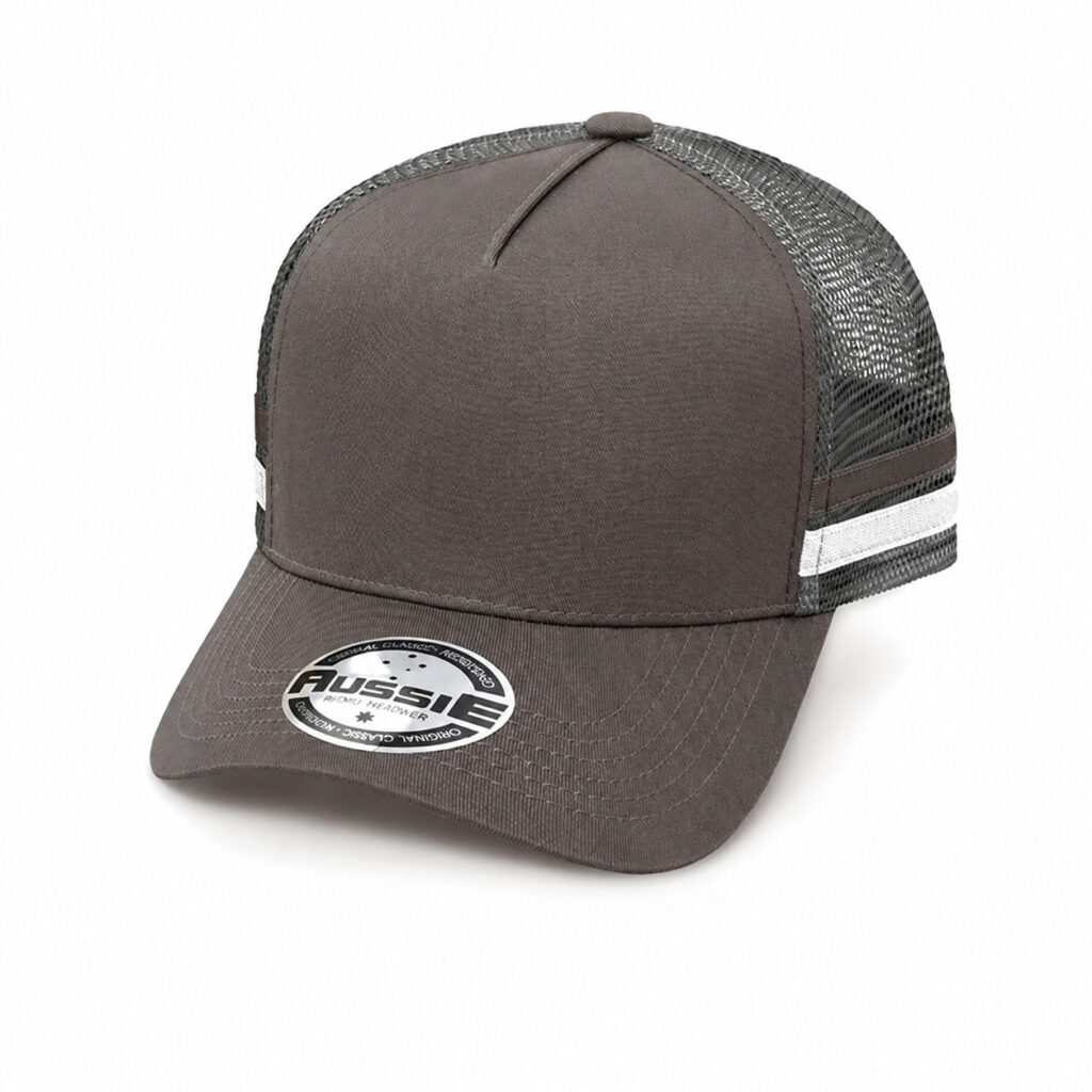 A-Frame Striped Trucker Cap