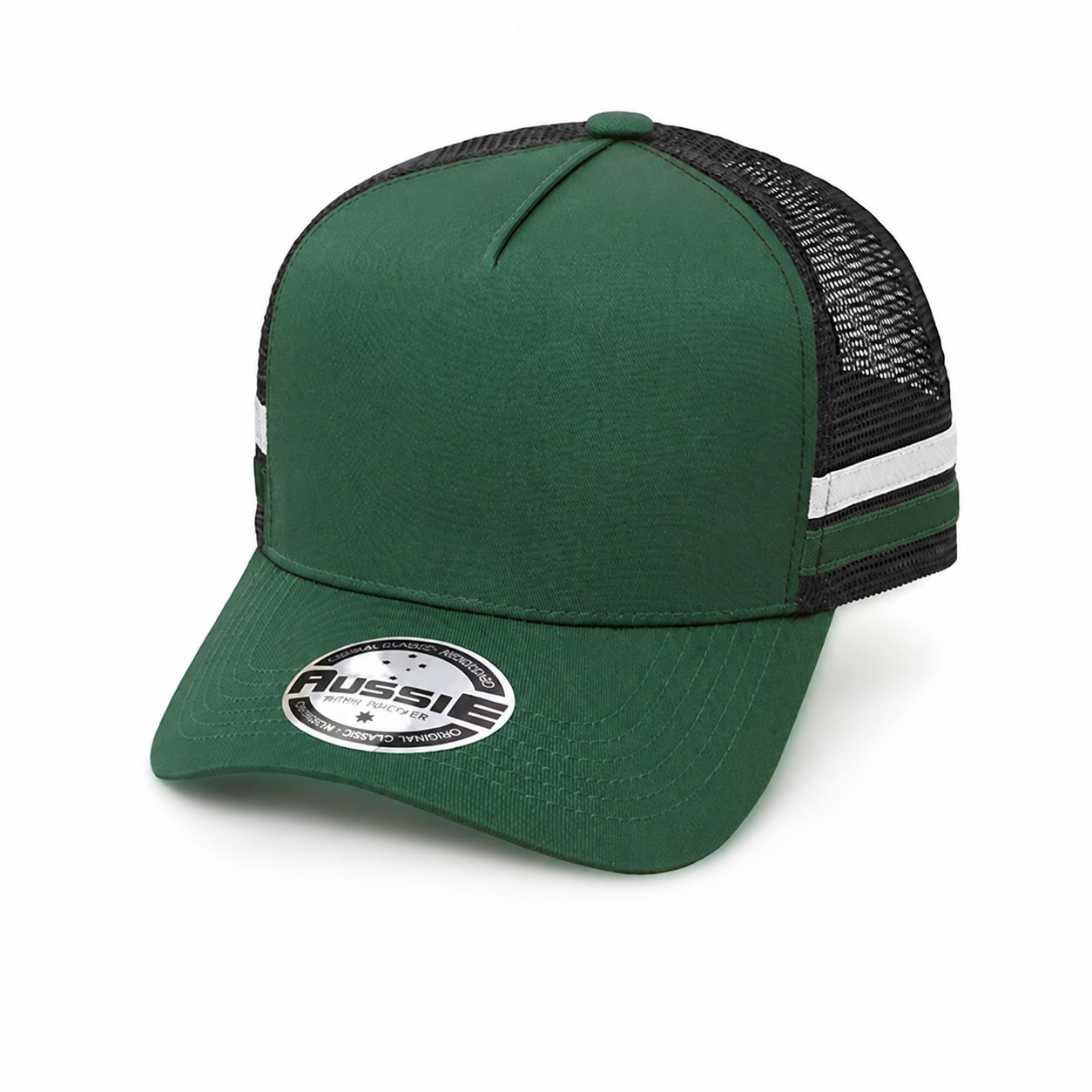 A-Frame Striped Trucker Cap