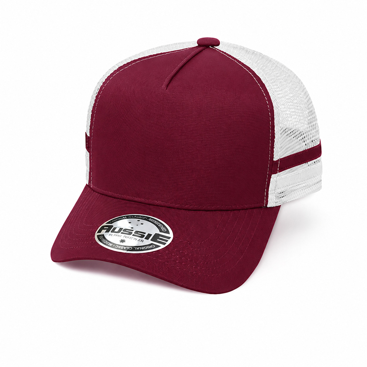A-Frame Striped Trucker Cap