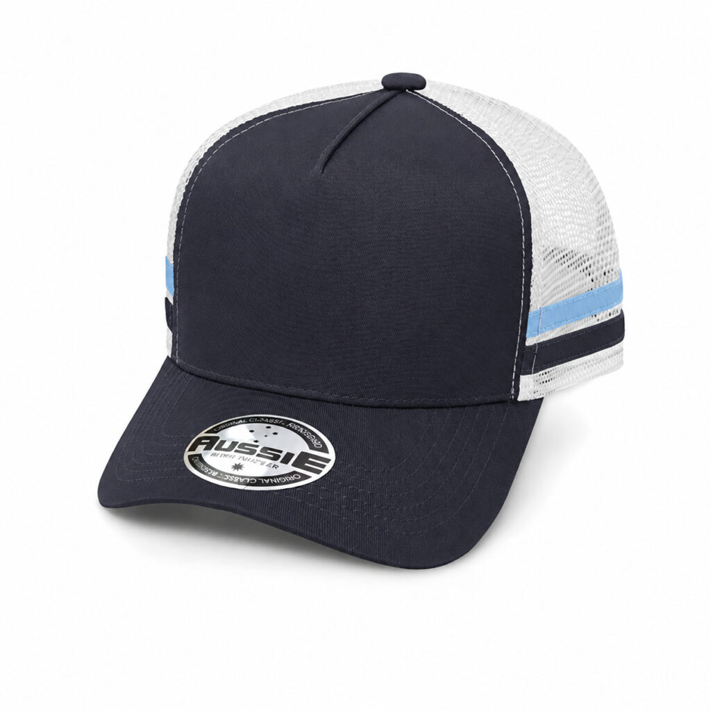 A-Frame Striped Trucker Cap