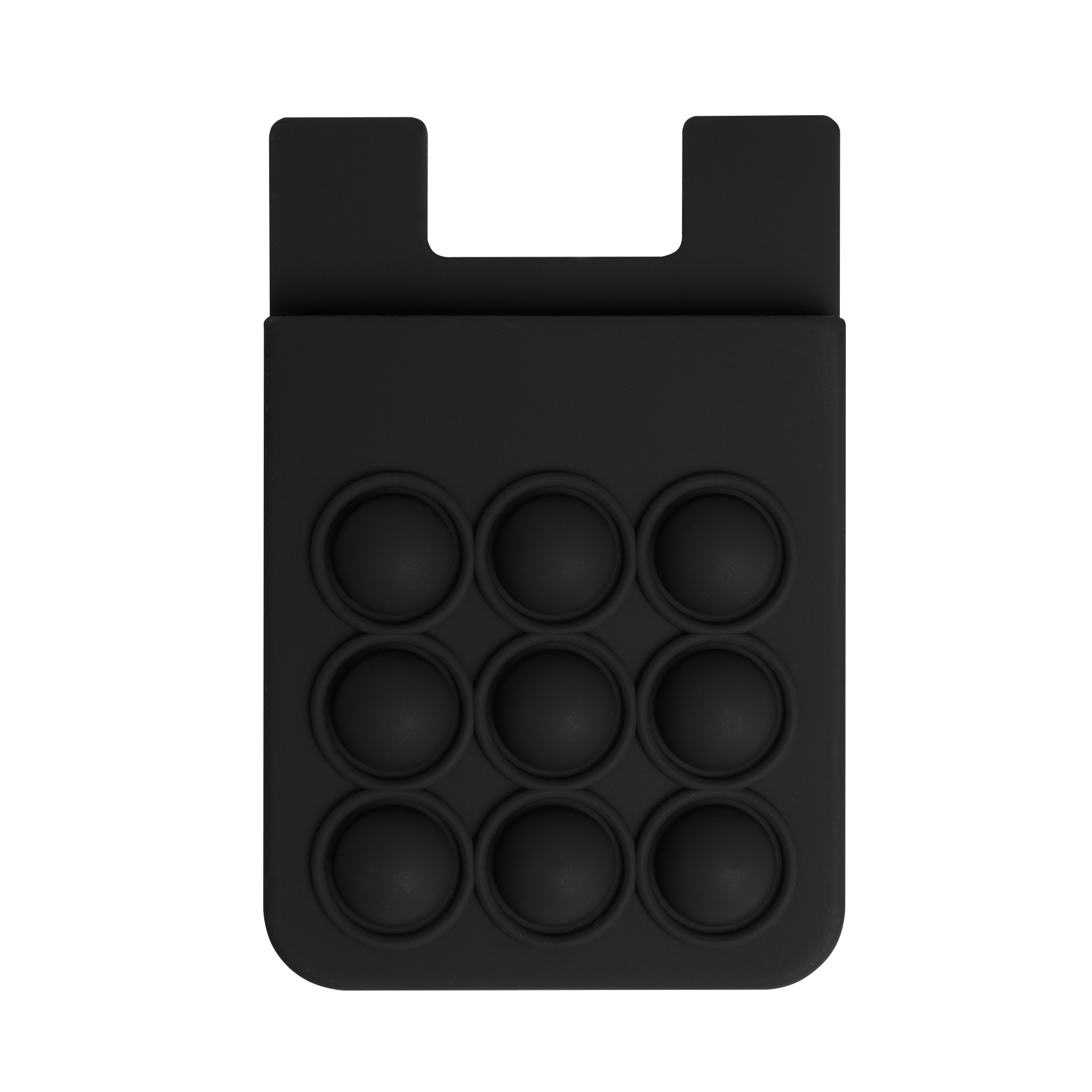 Popper Stress Reliever Silicone Phone Wallet