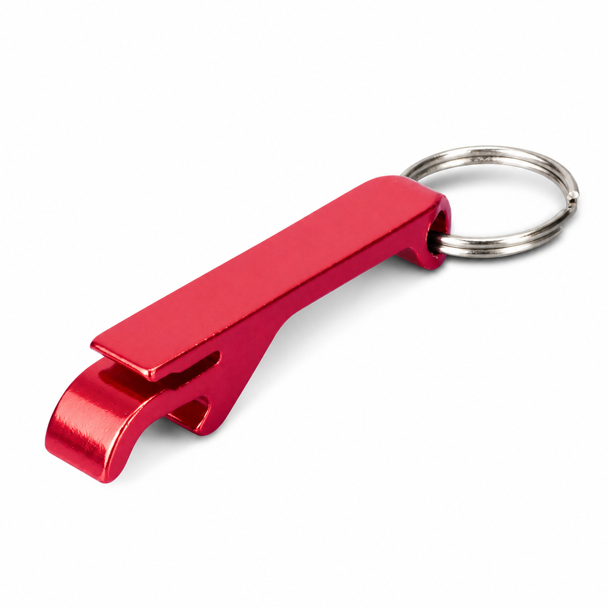 Snappy Metal Bottle Opener Key Ring