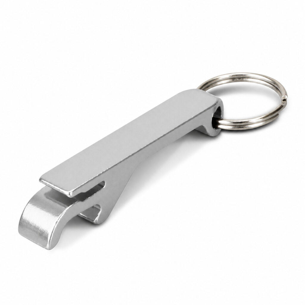 Snappy Metal Bottle Opener Key Ring